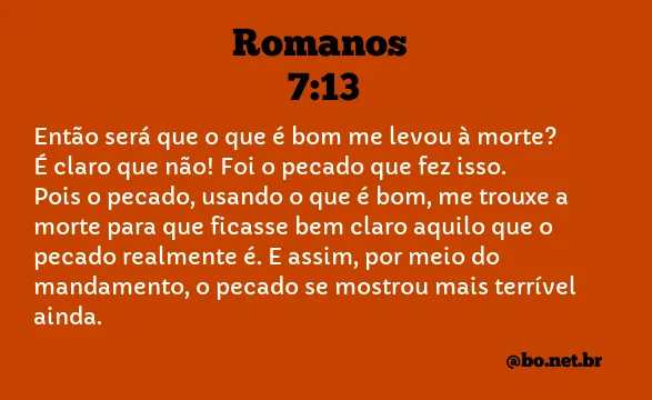 Romanos 7:13 NTLH