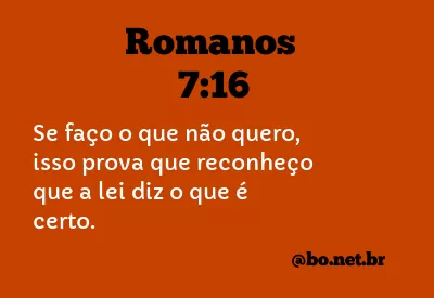 Romanos 7:16 NTLH