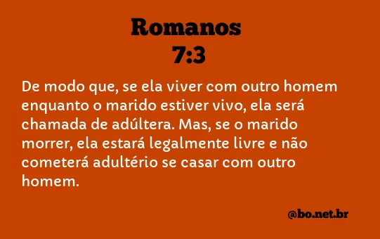 Romanos 7:3 NTLH