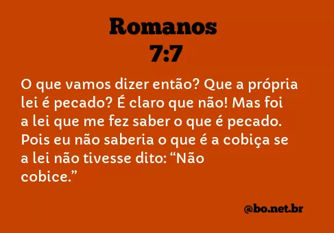 Romanos 7:7 NTLH