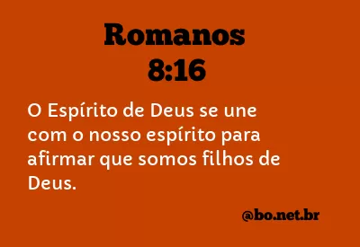 Romanos 8:16 NTLH
