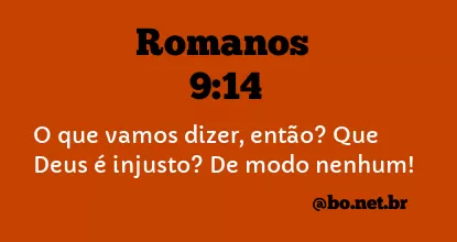 Romanos 9:14 NTLH