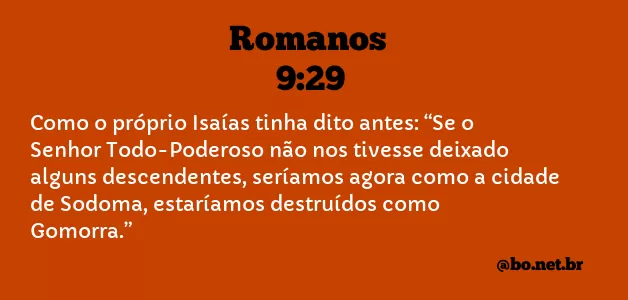 Romanos 9:29 NTLH