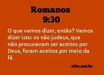 Romanos 9:30 NTLH