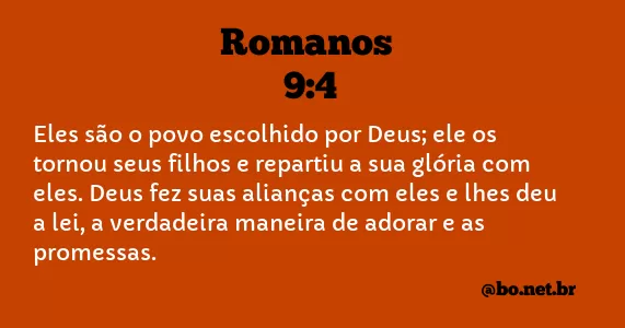 Romanos 9:4 NTLH