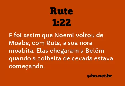 Rute 1:22 NTLH