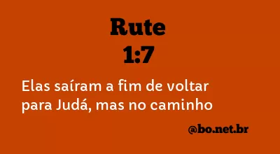 Rute 1:7 NTLH