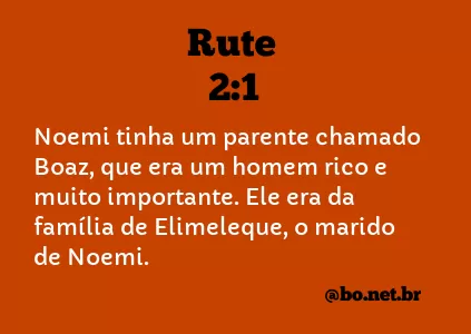 Rute 2:1 NTLH