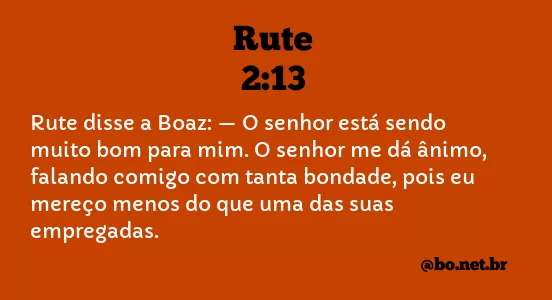 Rute 2:13 NTLH