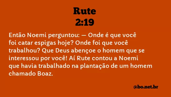 Rute 2:19 NTLH