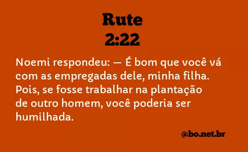 Rute 2:22 NTLH