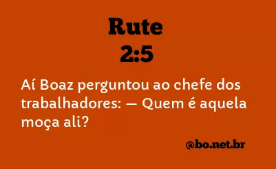 Rute 2:5 NTLH