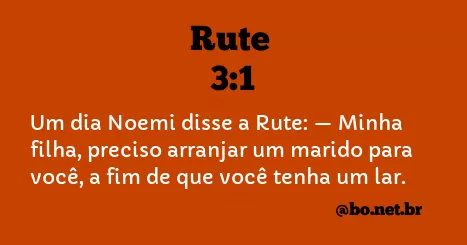 Rute 3:1 NTLH