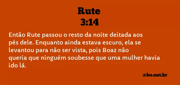 Rute 3:14 NTLH
