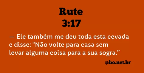 Rute 3:17 NTLH