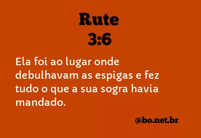 Rute 3:6 NTLH