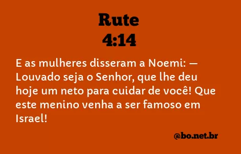Rute 4:14 NTLH