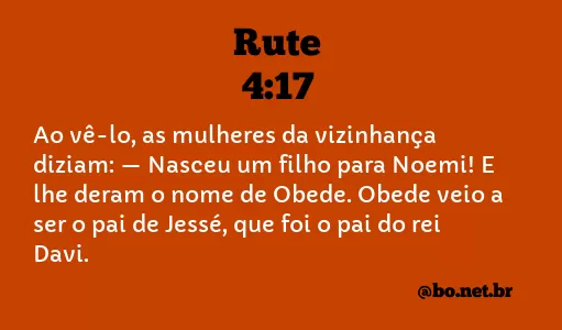 Rute 4:17 NTLH