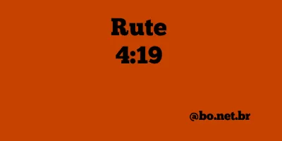 Rute 4:19 NTLH