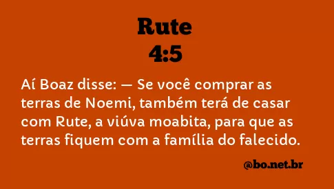 Rute 4:5 NTLH