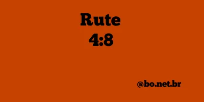 Rute 4:8 NTLH