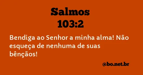 Salmos 103:2 (NVI)