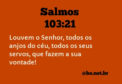 Salmos 103:21 NTLH