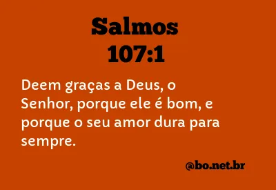 Salmos 107:1 NTLH