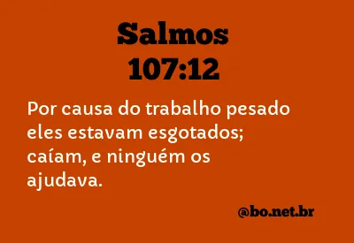 Salmos 107:12 NTLH