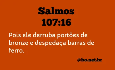 Salmos 107:16 NTLH