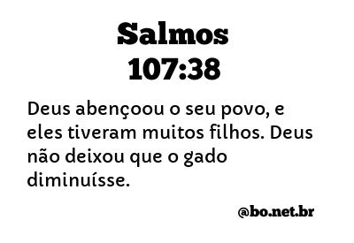 Salmos 107:38 NTLH