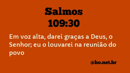 Salmos 109:30 NTLH