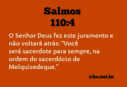 Salmos 110:4 NTLH