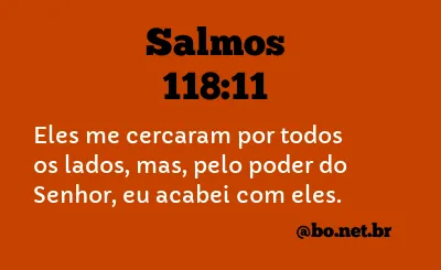 Salmos 118:11 NTLH