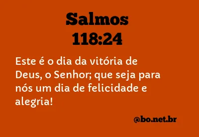 Salmos 118:24 NTLH