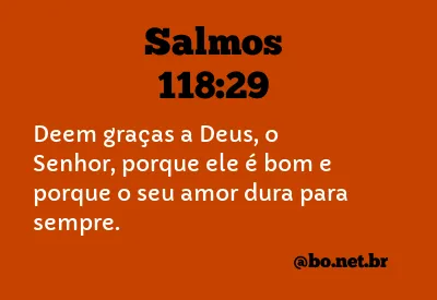 Salmos 118:29 NTLH