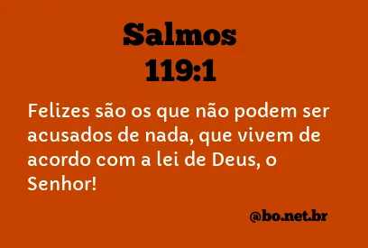 Salmos 119:1 NTLH