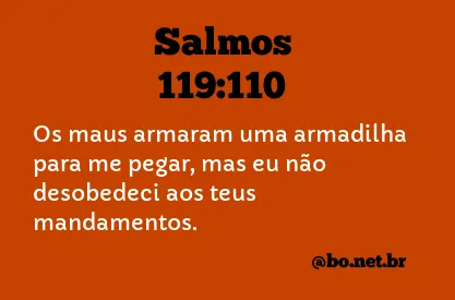 Salmos 119:110 NTLH