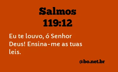 Salmos 119:12 NTLH