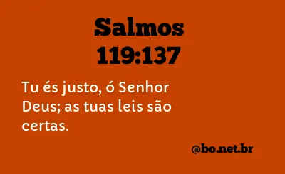 Salmos 119:137 NTLH