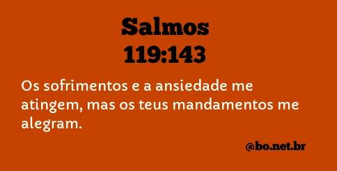 Salmos 119:143 NTLH