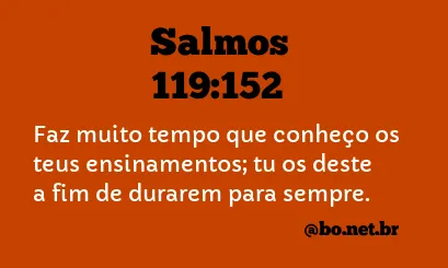 Salmos 119:152 NTLH