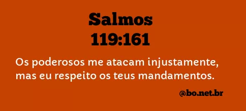 Salmos 119:161 NTLH