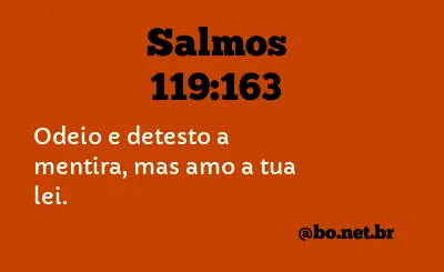 Salmos 119:163 NTLH