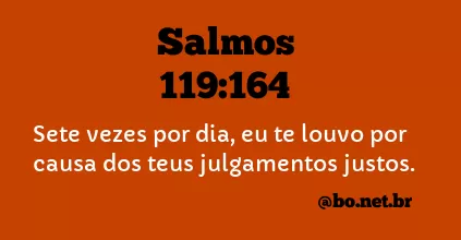Salmos 119:164 NTLH