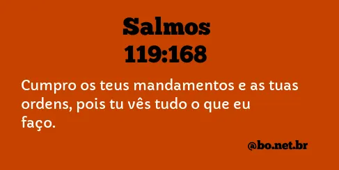 Salmos 119:168 NTLH