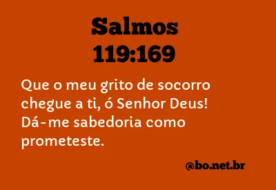 Salmos 119:169 NTLH