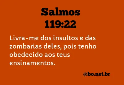 Salmos 119:22 NTLH