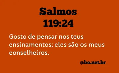 Salmos 119:24 NTLH