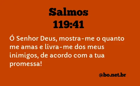 Salmos 119:41 NTLH